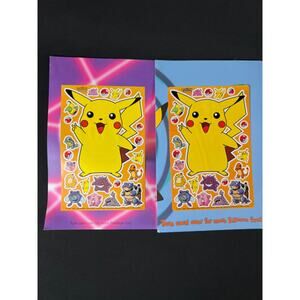 POKEMON STICKERS 1999 nintendo vintage card game freak 95 96 98